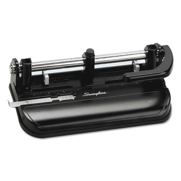 Swingline® 32-sheet Lever Handle Heavy-duty Two- To Seven-hole Punch, 9-32" Holes, Black freeshipping - TVN Wholesale